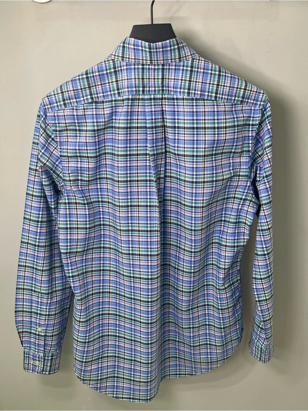 Ralph Lauren Blue & Green Plaid Button-Down Shirt - Men's